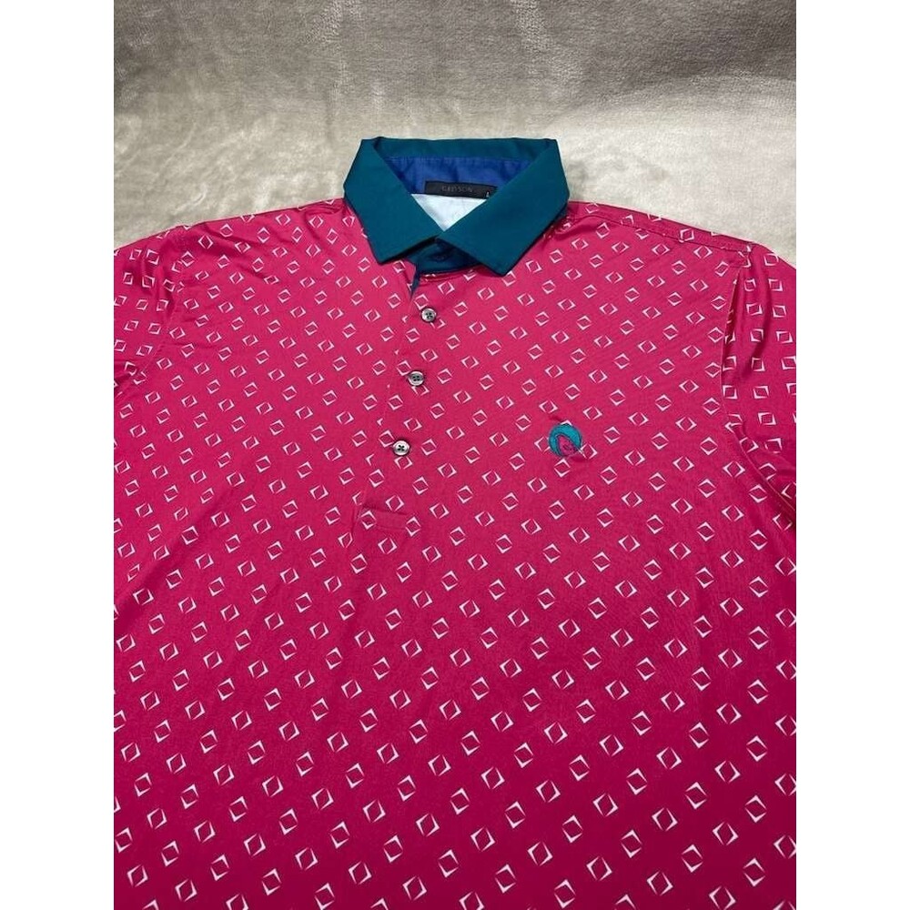 Greyson Polo Golf Shirt Men Large Night Fly Bittersweet Performance Outdoor